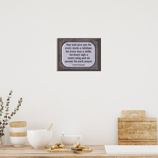 Irish Proverb - Print (Keuken)