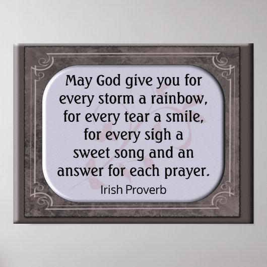 Irish Proverb - Print (Voorkant)