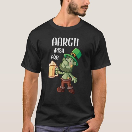 Irish Pub Aargh Patricks Day T-shirt (Voorkant)