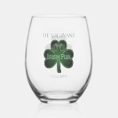 Irish Pub Bar Drinkware Cocktail Wijnglas Zonder Voet (Voorkant)