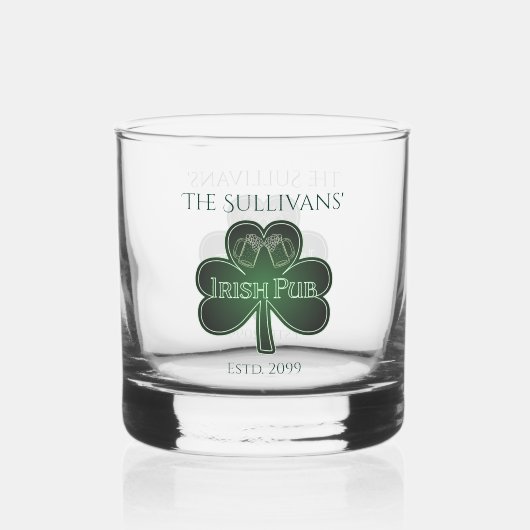 Irish Pub Bar Drinkware Rocks Whisky Glas (Achterkant)