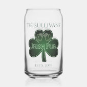 Irish Pub Bar Pint Bier Soda Can Glas Drinkware (Achterkant)