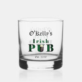 Irish Pub Bar Whiskey Rock Glas Drinkware (Voorkant)