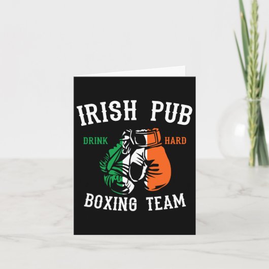 Irish Pub Boxing Team Kaart (Voorkant)