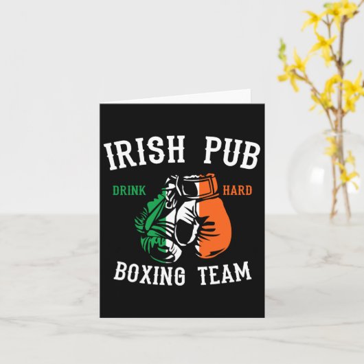 Irish Pub Boxing Team Kaart (Gele Bloem)