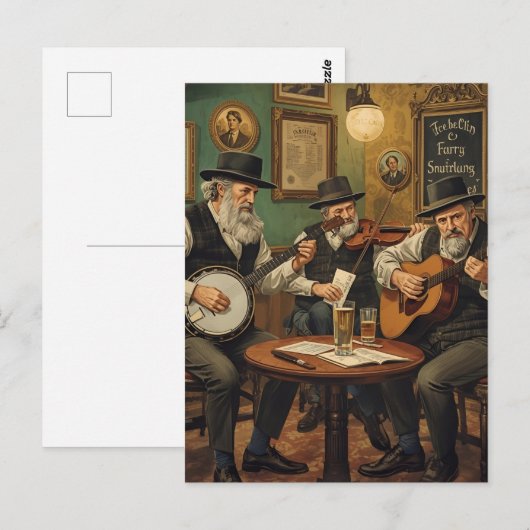 Irish Pub Briefkaart (Voorkant / Achterkant)