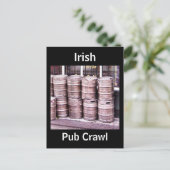 Irish Pub Crawl Briefkaart (Staand voorkant)