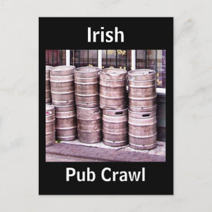 Irish Pub Crawl Briefkaart