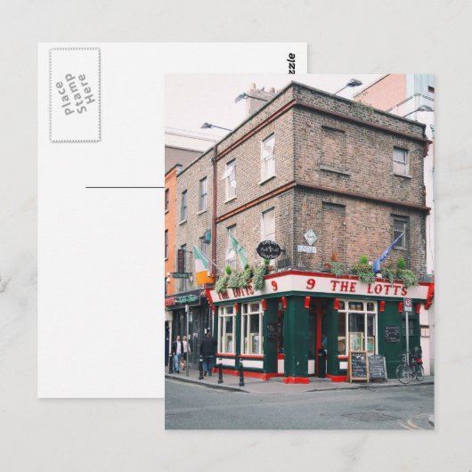 Irish Pub / Dublin Briefkaart (Voorkant / Achterkant)