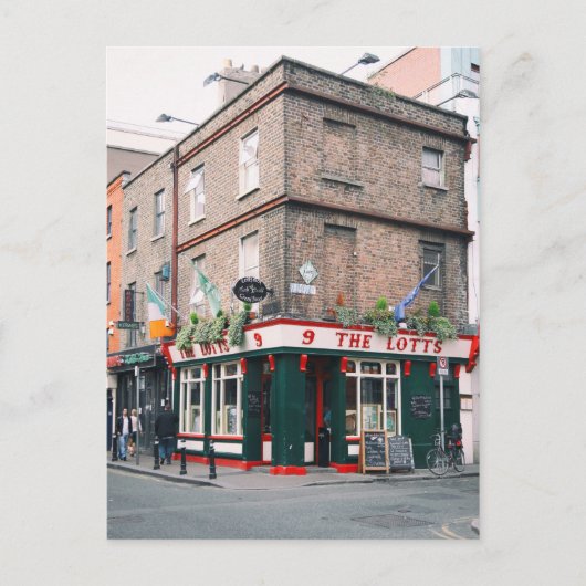 Irish Pub / Dublin Briefkaart (Voorkant)