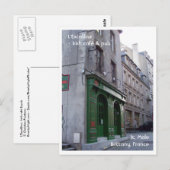 Irish Pub in St. Malo, Frankrijk Briefkaart (Voorkant / Achterkant)