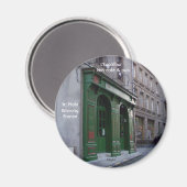 Irish Pub in St. Malo, Frankrijk Magneet (Voorkant / Achterkant)