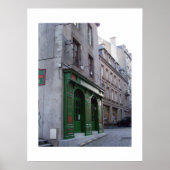 Irish Pub in St. Malo, Frankrijk Poster (Voorkant)