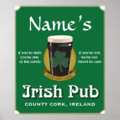 Irish Pub Poster (Voorkant)