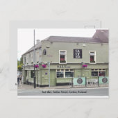 Irish Pub, Salt Bar, Tullow Street, Ierland. Feestdagenkaart (Voorkant / Achterkant)