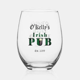 Irish Pub Stemless Wijn Cocktail Glas Drinkware
