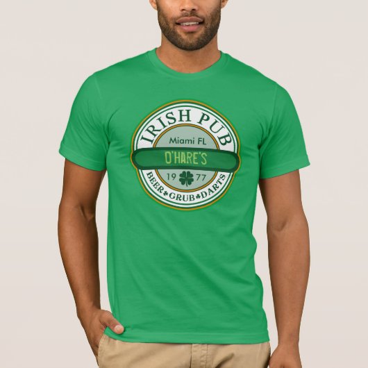 IRISH PUB T-SHIRT om aan te passen (Voorkant)