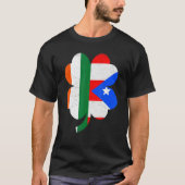 Irish Puerto Rican Flag Shamrock St Patricks Day P T-shirt (Voorkant)