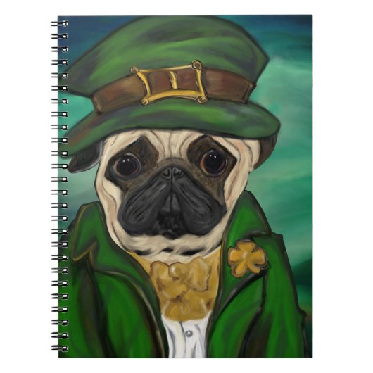 Irish Pug Notitieboek (Voorkant)
