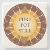 Irish Pure Pot still Whisky Marble Onderzetter (Voorkant)