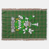 Irish Quarles Coat of Arms Family Crest Ierland Deken (Voorkant)