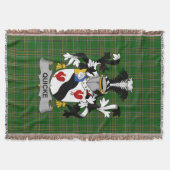 Irish Quicke Coat of Arms Family Crest Ireland Ir Deken (Voorkant)