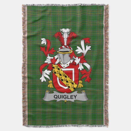 Irish Quigley of O_Quigley Wapen Familie Auto Deken (Voorkant Verticaal)