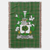 Irish Quirke of O_Quirke Wapen van het familiewape Deken (Voorkant Verticaal)