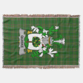 Irish Quirke of O_Quirke Wapen van het familiewape Deken (Voorkant)