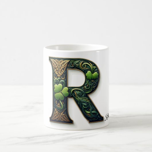 Irish R Monogram Coffee Mug Koffiemok (Center)