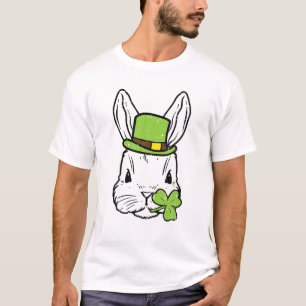 Irish Rabbit Bunny Cute Saint Paddys St Patricks D T-shirt