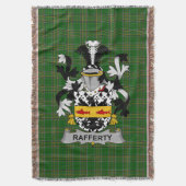 Irish Rafferty of O_Rafferty Wapenschild Familie Deken (Voorkant Verticaal)