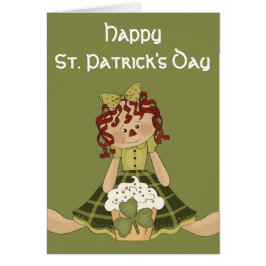 Irish RagDoll d1 Happy St. Patrick's Day Kaart