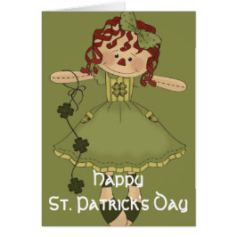 Irish RagDoll d2 Happy St. Patrick's Day Kaart