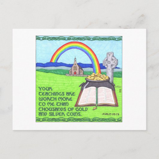 Irish Rainbow Inspirerend Briefkaart (Voorkant)