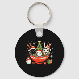 Irish Ramen Cats Schattigee anime kerst voor vrouw Sleutelhanger