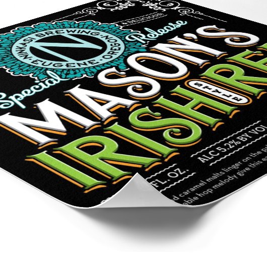 Irish Red Ale Poster (Hoek)