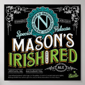 Irish Red Ale Poster (Voorkant)