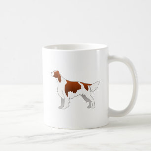 Irish Red and White Setter Basic Illustration Koffiemok