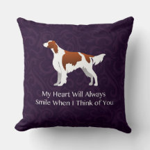 Irish Red and White Setter Thinking of You