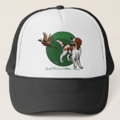Irish Red en White Setter Trucker Pet (Voorkant)
