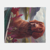 Irish Red op een peddel: een Schilderachtig avontu Fleece Deken (Voorkant (Horizontaal))