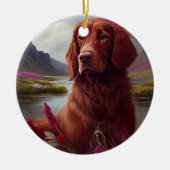 Irish Red op een peddel: een Schilderachtig avontu Keramisch Ornament (Voorkant)