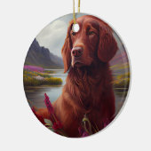 Irish Red op een peddel: een Schilderachtig avontu Keramisch Ornament (Links)