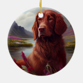 Irish Red op een peddel: een Schilderachtig avontu Keramisch Ornament (Achterkant)