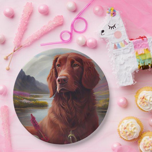 Irish Red op een peddel: een Schilderachtig avontu Papieren Bordje (Feest)