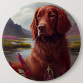 Irish Red op een peddel: een Schilderachtig avontu Ronde Button 6,0 Cm (Voorkant)