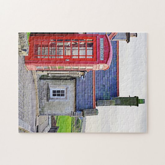 Irish Red Phone Booth Legpuzzel (Horizontaal)
