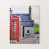Irish Red Phone Booth Legpuzzel (Verticaal)