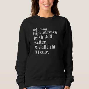 Irish Red Setter Beer Dogs Women Mannen Trui